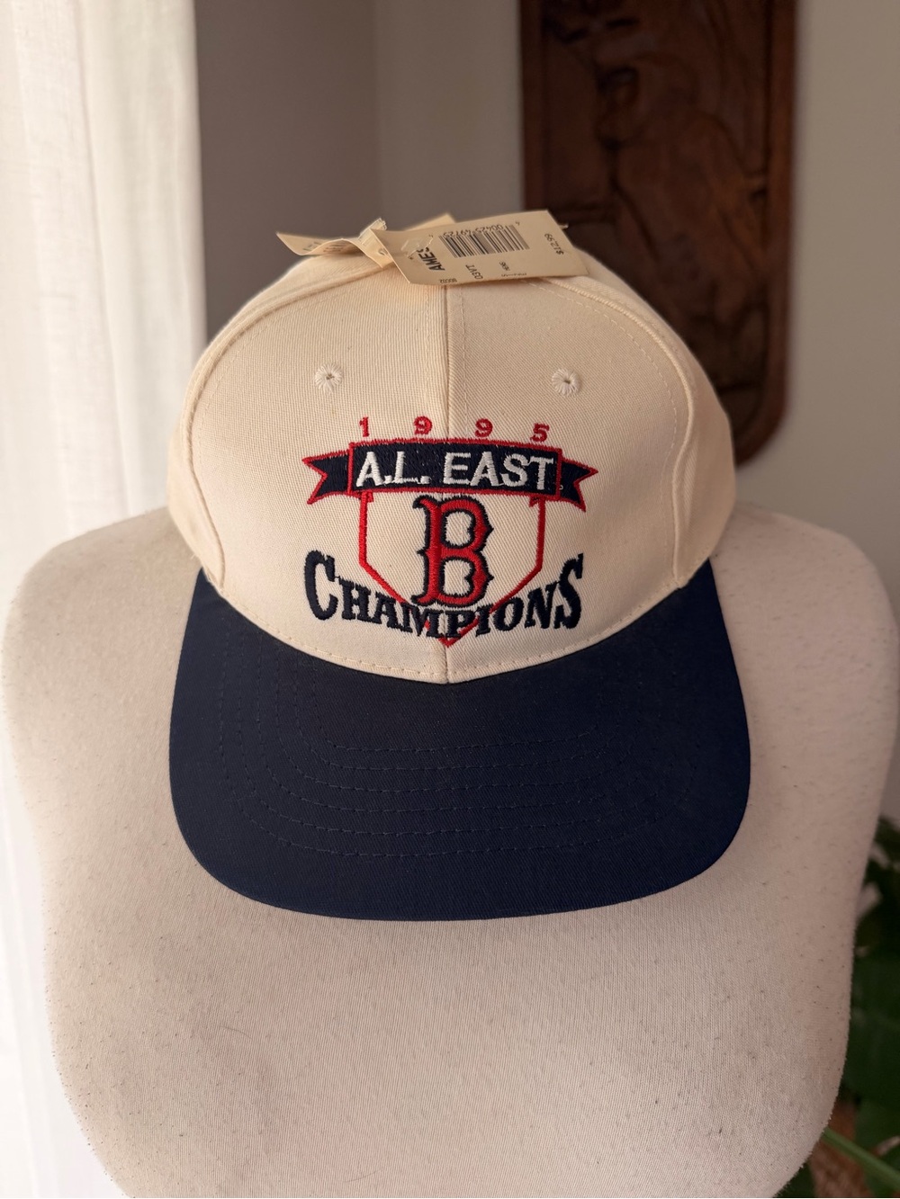 Vintage 1995 Boston Red Sox AL East Champs Snapback Hat NWT USA